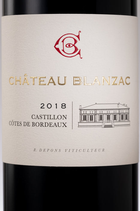 2018 Château Blanzac Castillon Côtes de Bordeaux