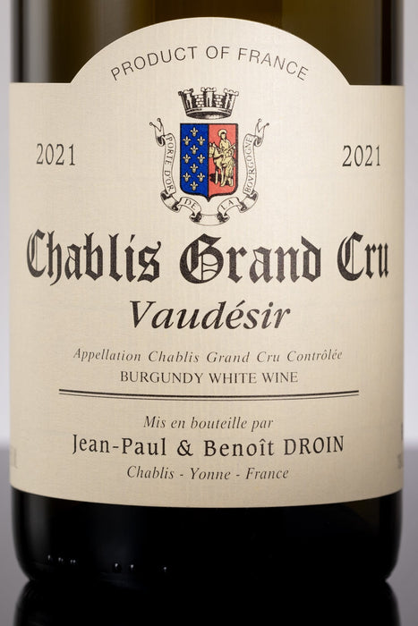 2021 Domaine Jean-Paul et Benoit Droin Chablis Grand Cru Vaudesir