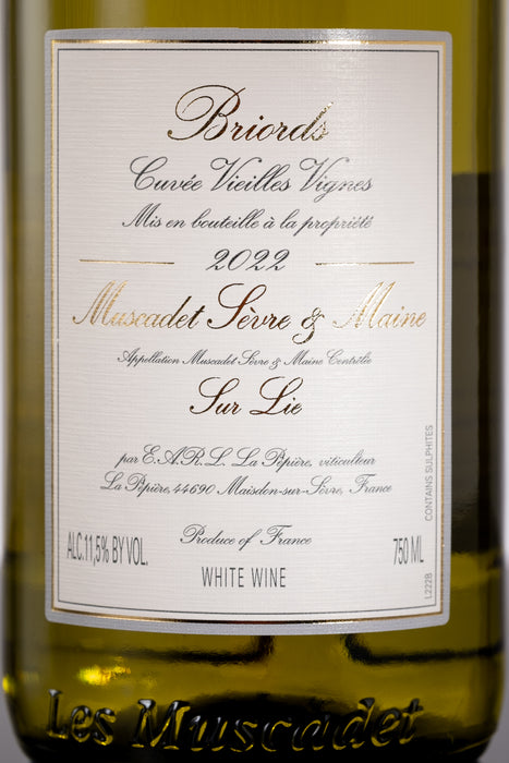 2022 Domaine de la Pépière Muscadet Sèvre et Maine 'Clos des Briords' Vieilles Vignes