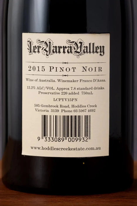 Hoddles Creek 1er Yarra Valley Pinot Noir 2015